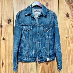 Vintage Abercrombie & Fitch Denim Jacket Men’s S – 90s Y2K Boxy Fit,…